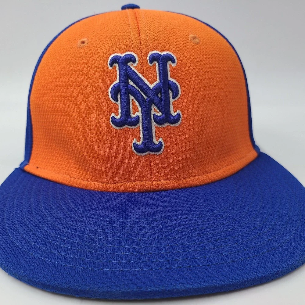 New York Mets Hat Adjustable OC Sports Orange Blue MLB Baseball Polyester‎ Men